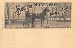 A1906) SOCIETÀ MODENESE PER CORSE DI CAVALLI ESPOSIZIONE FIERE - Picture 1 of 2