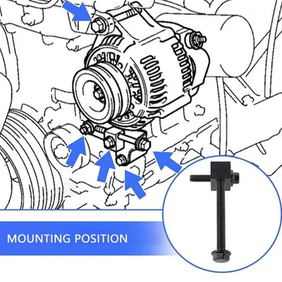 Alternator Pump Pulley Adjuster Kit 37463-33000 Alloy Stable Replacement For - Image 1 of 4