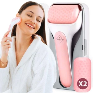 Ice Roller for Face Premium Facial Ice Roller with Carry Case and 2X Rollers ... - Picture 1 of 9