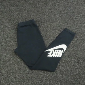 Nike Leggings Donna Medium Nero Just Do It Spell Out Logo Pantaloni Sportivi - Foto 1 di 8