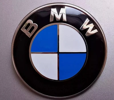 BMW 82mm Car Front Hood Bonnet Emblem Badge Logo with install instr  51148132375 - Image 1 of 2