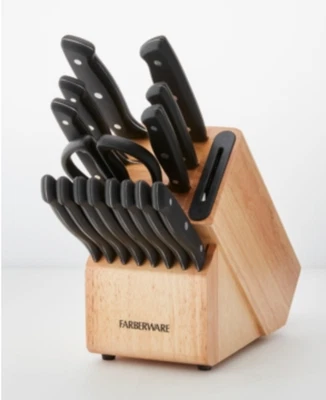 Juego de bloques de triple remache Farberware Edgekeeper con afilador de cuchillos incorporado Foto 1 de 3