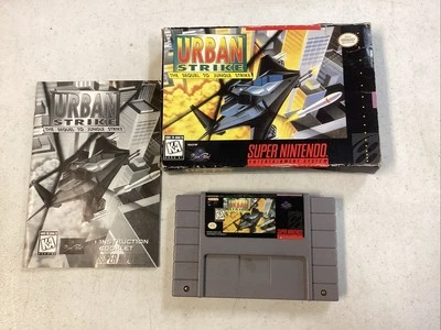 Urban Strike (SNES, 1994) CIB MANUAL TESTED Good Condition - Image 1 of 4