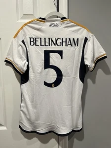 Real Madrid Bellingham Jersey Ad Sm - New With Tags - See Measurement Photos - Picture 1 of 6