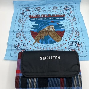 Chris Stapleton VIP Pass Merch All-American Road Show Bandana & Foldable Blanket - Picture 1 of 7