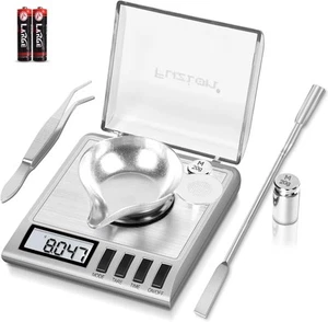 Fuzion Milligram Scale, 50g/0.001g Digital Scale with Silver - Picture 1 of 7