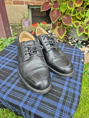 Мужские туфли Croft & Barrow Core технологии из черной кожи Оксфорды 10 М "Carlton" - Изображение 1 из 4