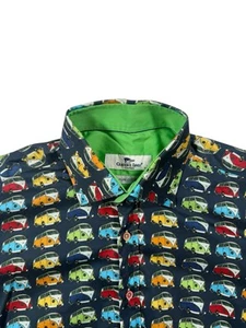 Claudio Lugli Men’s Camper Van Pure Cotton Couture Shirt - Size L 41-42 - Picture 1 of 11