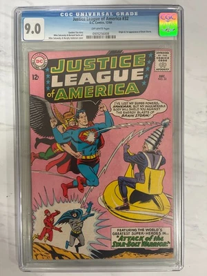 Justice League of America #32 1964 CGC VF/NM 9.0 Origin 1st Brain Storm - Image 1 of 4