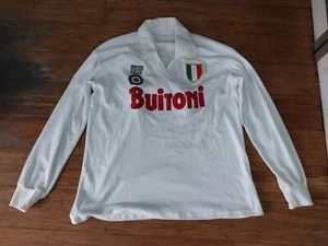 SIGNED DIEGO MARADONA Napoli AWAY WHITE Jersey NUMBER 10 - Picture 1 of 22