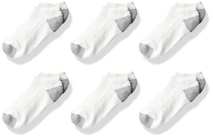 Fruit of the Loom boys Breathable Cotton No Show Sock, White, Shoe Size 9-2.5 US - Picture 1 of 1