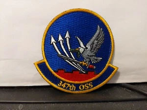 USAF Patch 347th OSS COLOR Klett 3 x 3 Zoll - Bild 1 von 5