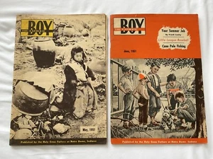 Lot of 2 -The Catholic Boy Adventure-Outdoor Life-Athletics Mag, May & June 1951 - Picture 1 of 12