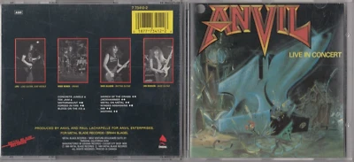 Anvil -  Past And Present Live in Concert CD 1989 METAL BLADE 773412-2 METAL - Image 1 of 4