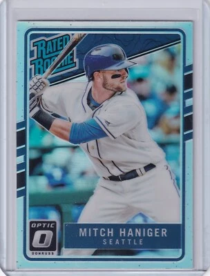 2017 Panini Donruss Optic Rated Rookie Silver Prizm #64 Mitch Haniger RC GIANTS - Image 1 of 2