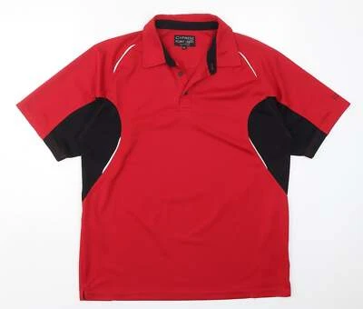 Cypress Point Mens Red Polyester Blend Polo Size XL Collared Pullover - Image 1 of 4
