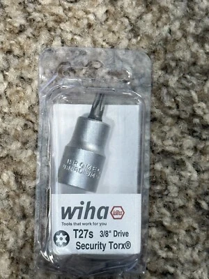Wiha Tools 70119 Security Torx Bit Socket 3/8" SqDr T27s - Image 1 of 2