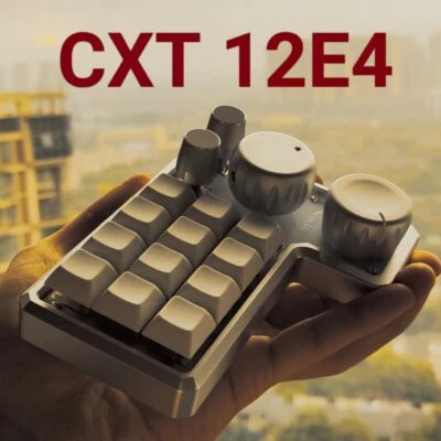 Aluminum CNC keyboard case For CXT 12E4 Black or Silver - Image 1 of 4