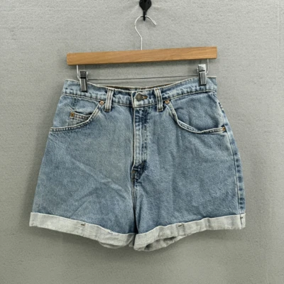 VINTAGE 1990’S 954 LEVI’S HEMMED DENIM SHORTS Size 11 - Image 1 of 4