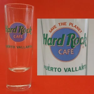 Hard Rock Cafe Puerto Vallarta Save the Planet Shot Glass. Blue Green & Red Logo - Picture 1 of 4