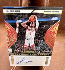 2022-23 Contenders JALEN GREEN 10/10 AUTO Gold Sophomore Contenders Autograph!