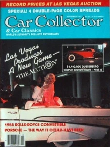 CAR COLLECTOR & CAR CLASSICS 1987 SEPT - '58 SILVER CLOUD,'32 STUDEBAKER - Bild 1 von 1
