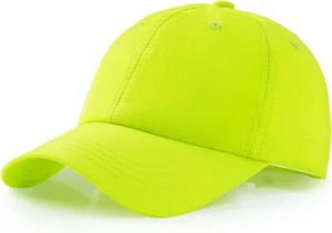 Men Waterproof Baseball Cap Windproof Golf One Size, Neon Green  - Picture 1 of 7