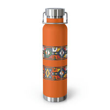 Ndebele Art Copper Vacuum Insulated Bottle, 22oz