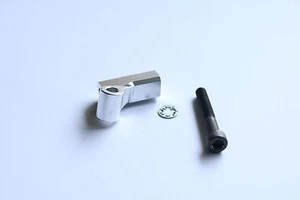 Silver CNC alloy engine fixed mount brace Fit HPI Baja 5B 5T King Motor Rovan - Picture 1 of 5