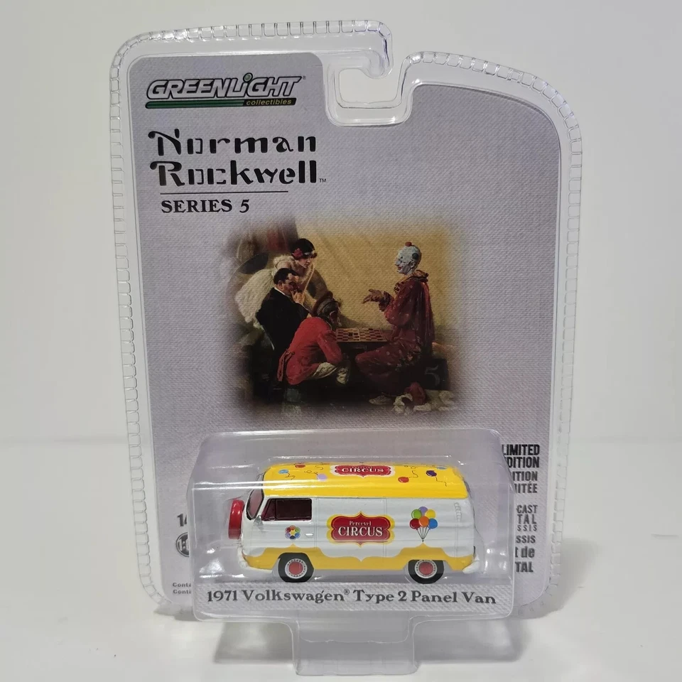 1971 Volkswagen Type 2 Panel Van - The Circus 1 64 Scale Van - Greenlight 54080F