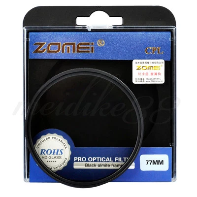 Zomei 77mm CIR-PL CPL Circular Polarizing Polarizer Filter For Canon Nikon Sony - Image 1 of 4