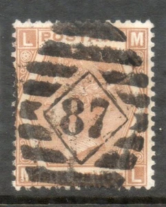 GB QV SG124a 1872 6d Blasse Kastanienplatte 12 GEBRAUCHT Katze £3500 ML - Bild 1 von 2