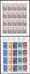 Scott #2811a-2816 Winter Olympics Dr. Allison Davis 29¢ Sheet of 20 Stamps - MNH - Picture 1 of 1