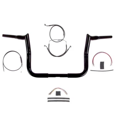1 1/4" Negro 12" Diablo Bar Kit 2008-2013 Harley Electra Street Glide NoABS Foto 1 de 2