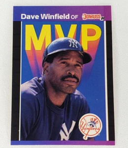 1989 Donruss Baseball MVP Dave Winfield #BC-11 New York Yankees MLB HOF Padres - Picture 1 of 2