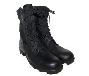 Botas de Colección Para Hombres Punta Suave Clima Caliente Talla 9 R Cuero Negro Tácticas EE. UU. - Imagen 1 de 16