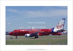 Virgin Blue Embraer 170 A2 Art Print – Departing Sydney – 59 x 42 cm Poster - Picture 1 of 3