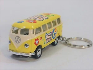 Kinsmart - 1:64 Scale Yellow 1962 Volkswagen Bus Keychain (BBKT2546DFKY) - Picture 1 of 1