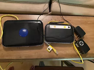 WIRELESS ROUTER BUNDLE - NETGEAR N600 DUAL BAND and N-150 W/4 Ports pre-owned - Picture 1 of 3