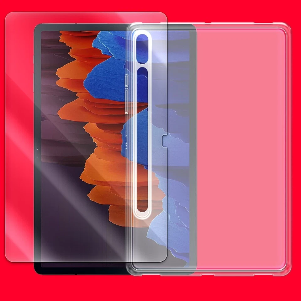 Premium Real Screen Protecto TPU Case f Samsung Galaxy Tab S7 FE 12.4" SM-T733N - Image 1 of 1