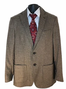 Crosby & Howard Blazer Men’s Tollegno 1900 Brown Tweed Wool Jacket New w/tags - Picture 1 of 9