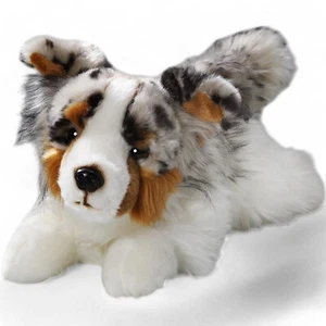 Carl Dick Pastore Australiano Sdraiato 3477 Peluche, Peluche - Foto 1 di 4