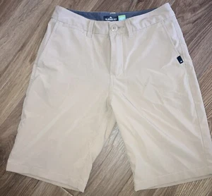 Quiksilver Mens/ Boys Khaki Shorts Gray Amphibian Size 26/12 - Picture 1 of 6