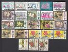 MALAYSIA PAHANG NEGRI SEMBILAN BUTTERFLIES FLOWERS 23v GOOD USED STAMPS