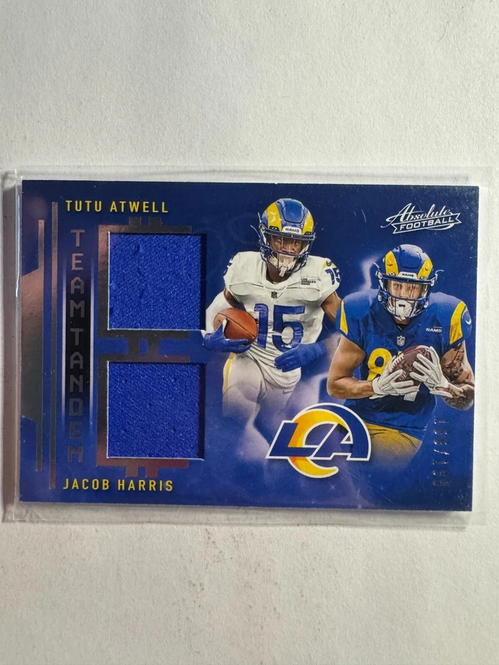 K274,083 - 2021 Absolute Team Tandem Relics #23 Jacob Harris/Tutu Atwell #/199 - Image 1 of 1
