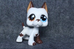 [ AUTHENTIC ] Littlest Pet Shop LPS Tom Dawson White Great Dane #577 | GOOD COND