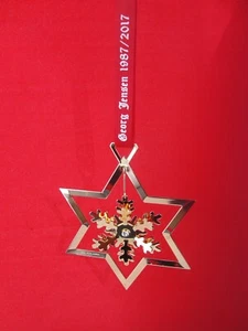 2017 GEORG JENSEN CHRISTMAS DECORATION 30 YEARS ANNIVERSARY star NEW - Picture 1 of 3
