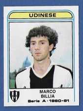 PANINI FOOTBALLERS FIGURE 1980/81 - REC/REMOVED - N.310 BILLIA - UDINESE