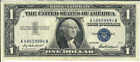 1957 1$ Silver Certificate - Blue Seal, Motto - Ibp/rba A48659994b - #13512