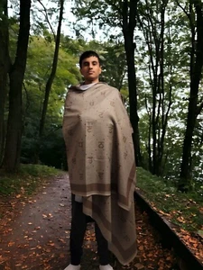 Gurmukhi Alphabet Big Lohi Great Sikh Warrior Hari Singh Nalwa Punjabi Shawl GP5 - Picture 1 of 13